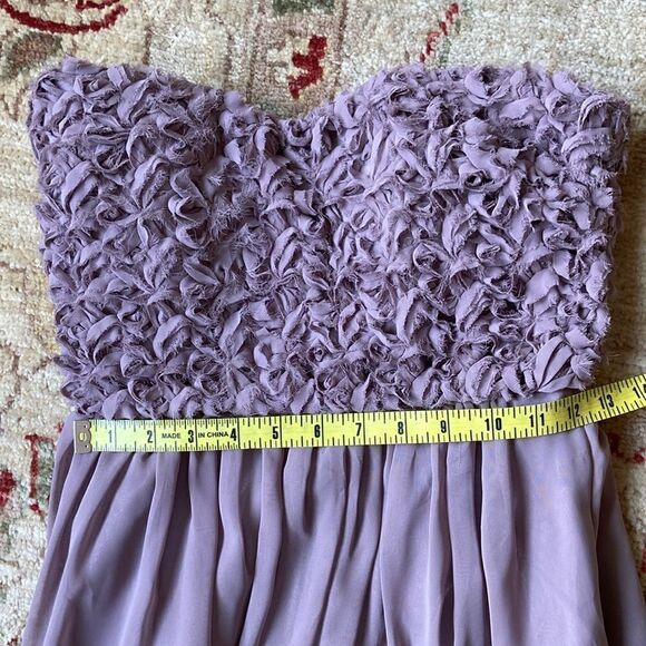Calvin Klein Strapless Sweetheart Neckline Lined Mauve Dress Size 2 New - Picture 6 of 10